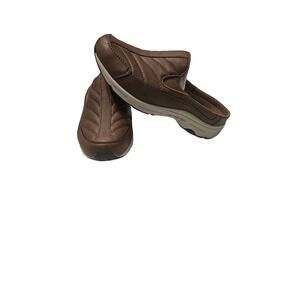 Easy Spirit Traveltime Clogs in Medium Natural Leather Womens Size 6.5